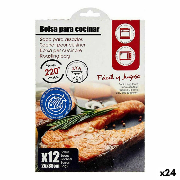 Set de Genți 25 x 38 cm Pește Plastic (24 Unități)