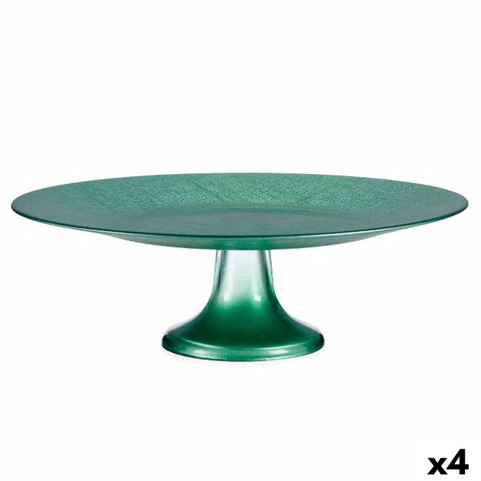 Caserolă Verde Sticlă 32,5 x 10,5 x 32,5 cm (4 Unități)