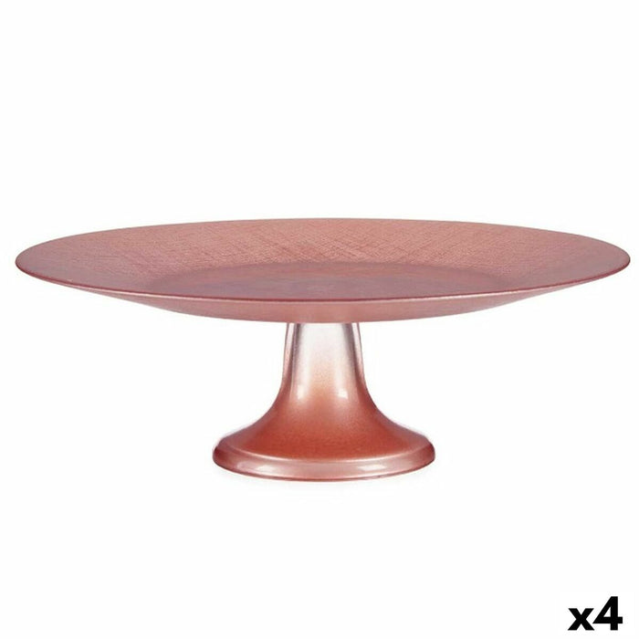 Caserolă Roz Sticlă 32,5 x 11 x 32,5 cm (4 Unități)
