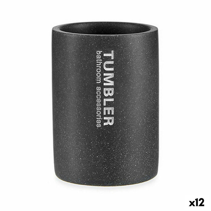 Suport pentru periuțe de dinți Tumbler Gri Rășină 7,5 x 10,2 x 7,5 cm (12 Unități)