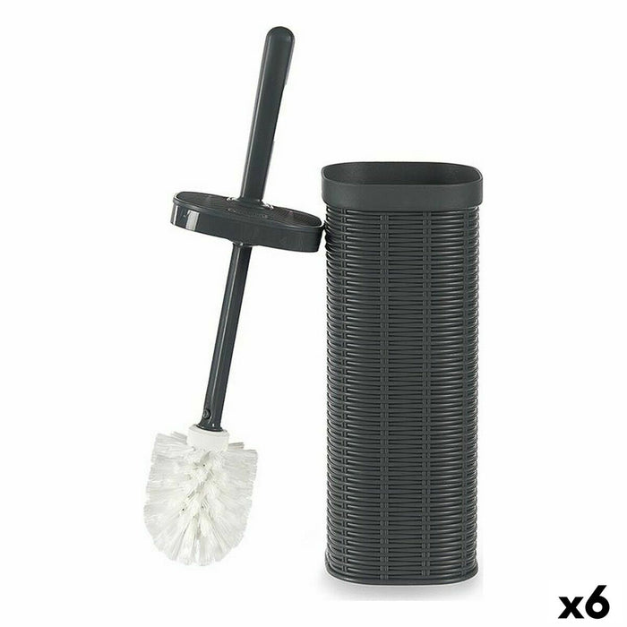Perie pentru toaletă Stefanplast Elegance Gri Plastic 11,5 x 40,5 x 11,5 cm (6 Unități)