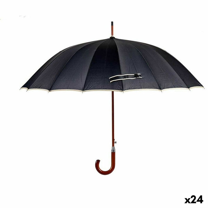 Umbrelă Negru Metal Pânză 110 x 110 x 95cm (24 Unități)