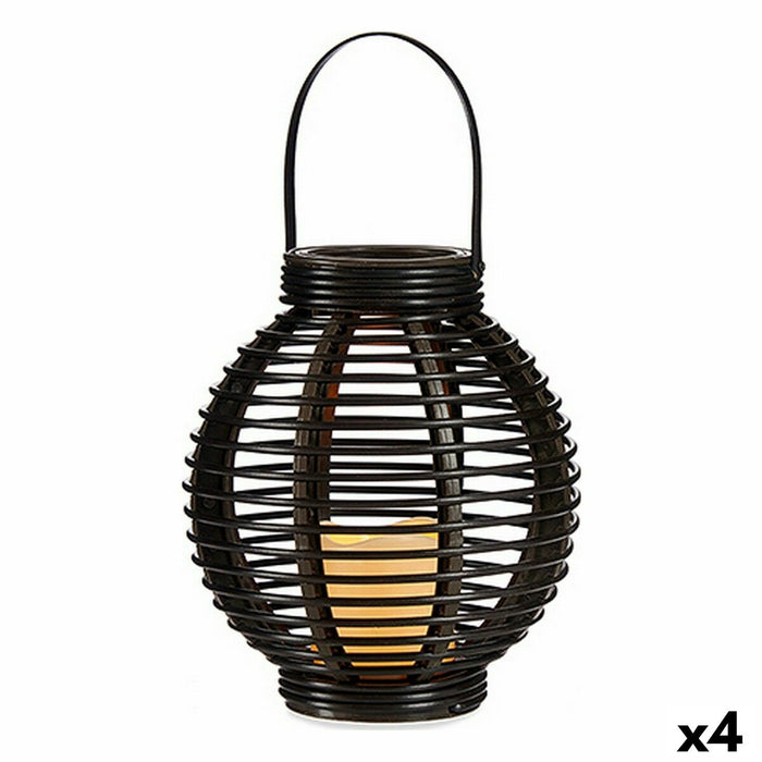 Lanternă LED Maro Plastic 21 x 23,7 x 21 cm (4 Unități)