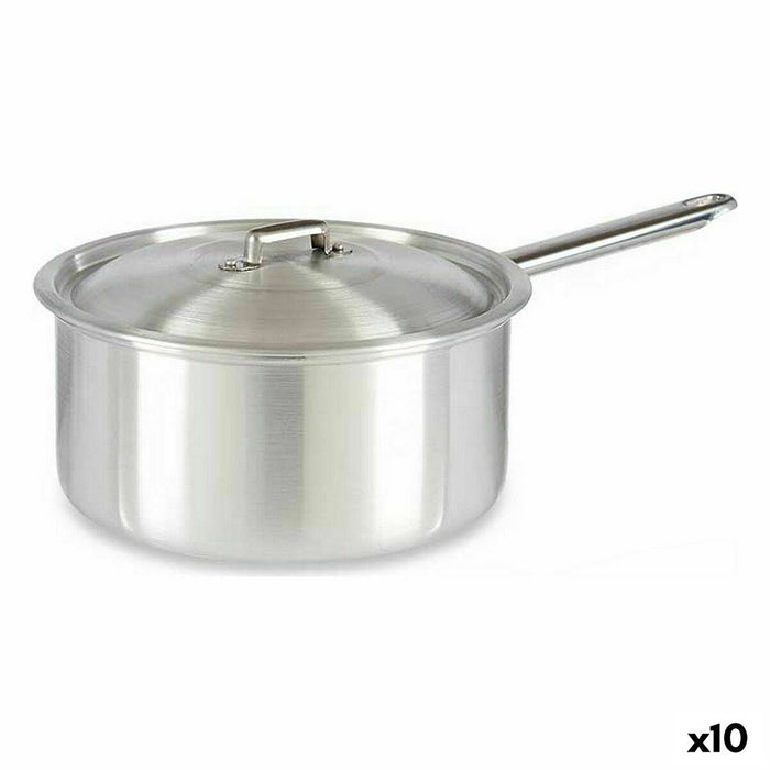 Caserolă cu capac Argintiu Aluminiu 4 L 24,5 x 12 x 41 cm (10 Unități)