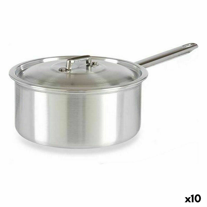 Caserolă cu capac Argintiu Aluminiu 3 L 22 x 12 x 38 cm (10 Unități)