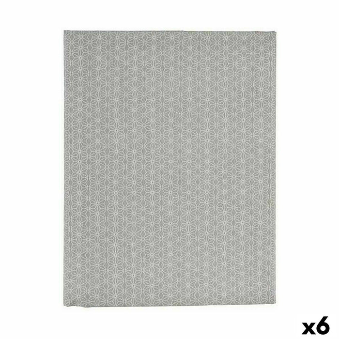 Față de Masă Pânză subțire Rezistent la pete Stea 140 x 180 cm Gri (6 Unități)