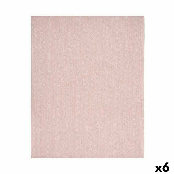 Față de Masă Pânză subțire Rezistent la pete Stea 140 x 180 cm Roz (6 Unități)