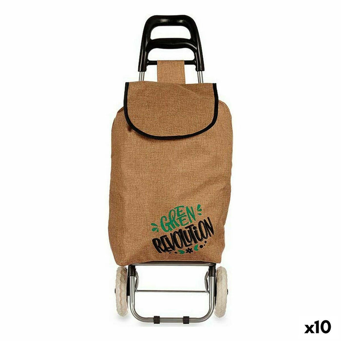 Cărucior de cumpărături Maro 3,3 L 36 x 95 x 35 cm (10 Unități)