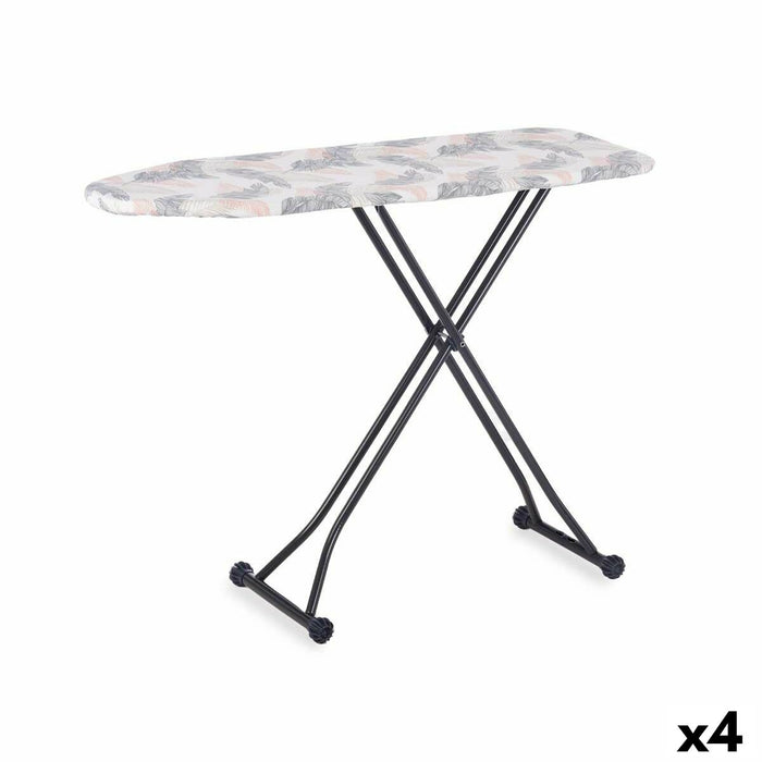 Masă de Călcat Bej Gri Metal Frunze 110 x 33 x 92 cm (4 Unități)