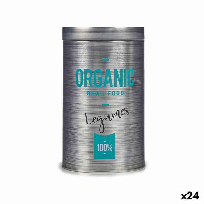 Staniu Organic Legume Gri Staniu 10,4 x 18,2 x 10,4 cm (24 Unități)