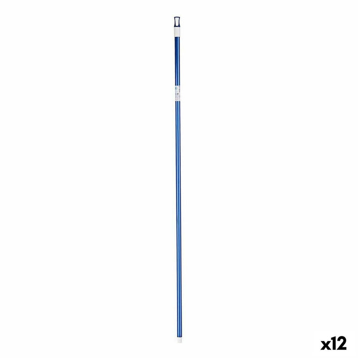 Băț pentru mătură 2,3 x 130 x 2,3 cm Albastru Metal (12 Unități)