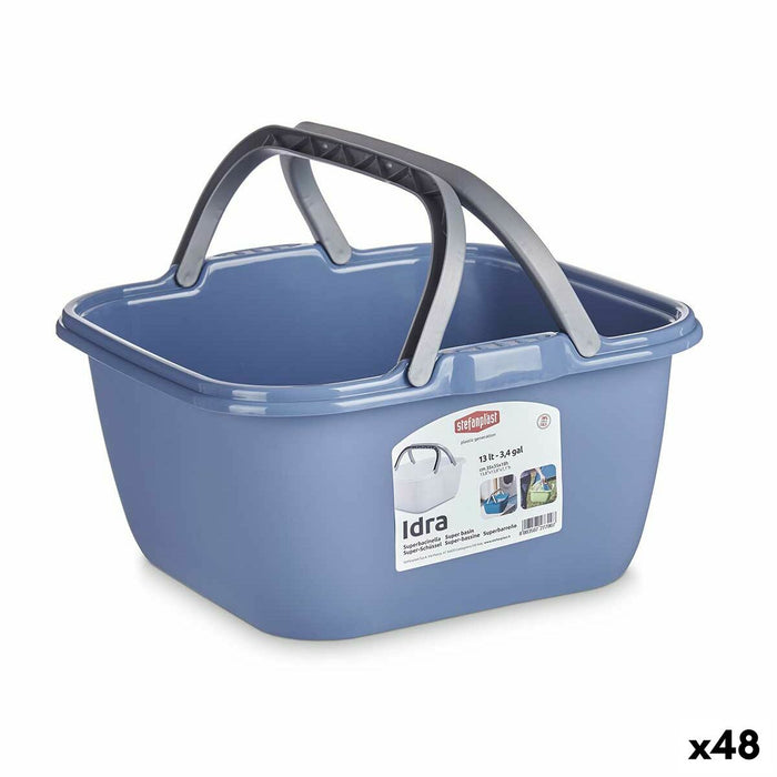Coș Multifuncțional Stefanplast Cu mânere Plastic 13 L (48 Unități)