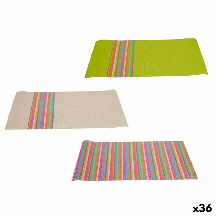 Suport Protecție pentru Masă Dungi 45 x 30 x 0,1 cm (36 Unități)