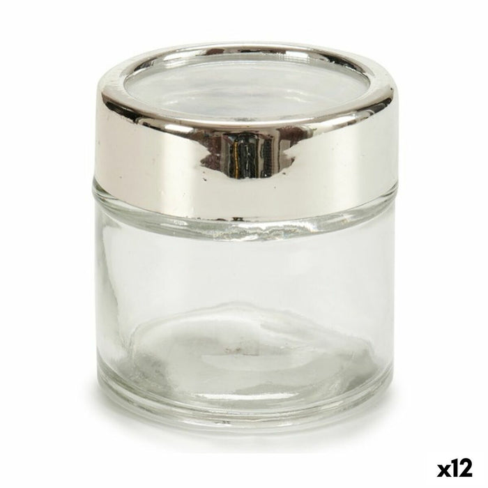 Staniu Transparent Geam Plastic 80 ml 6,2 x 6,2 x 6,2 cm (12 Unități)