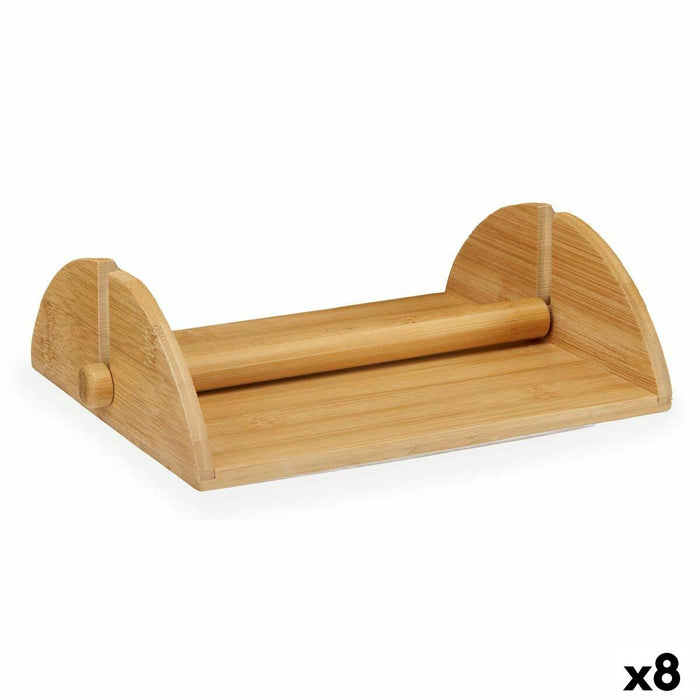 Suport pentru Șervețele Maro Bambus 23,5 x 6,8 x 18 cm (8 Unități)