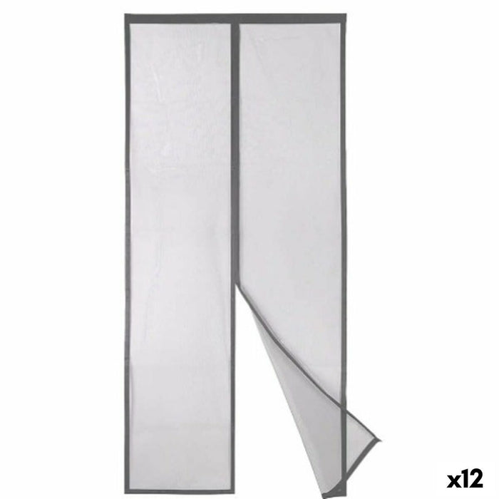 Plasă antițânțari Magnetic Gri Poliester 90 x 210 cm (12 Unități)