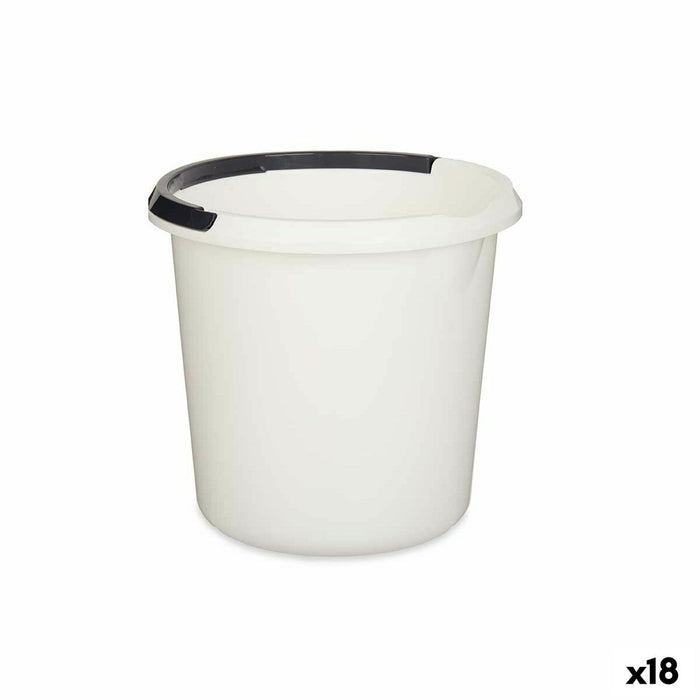 Găleată cu toartă Alb Antracit 10 L (18 Unități)