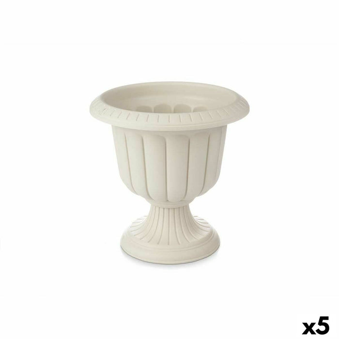 Ghiveci Pahar Bej Plastic 47,8 x 47 x 47,8 cm (5 Unități)