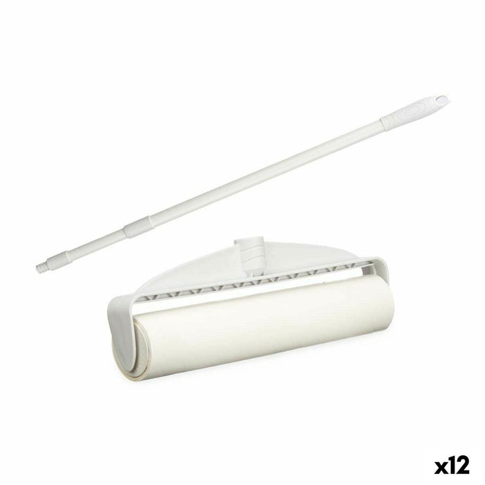 Perie de Îndepărtat Scame Alb 25 x 70 x 6,5 cm Telescopic (12 Unități)