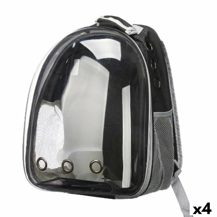 Rucsac pentru animale de companie Negru Transparent 33 x 12 x 42 cm