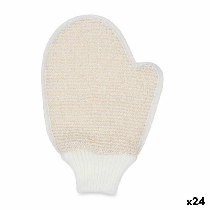 Mănușă de baie Reglabil Alb Bej (24 Unități)