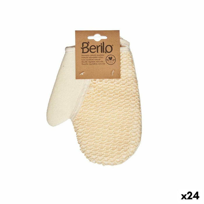 Mănușă de baie Alb Bej (24 Unități)