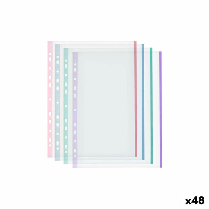 Huse/Capace Multicolor A4 Plastic (48 Unități)