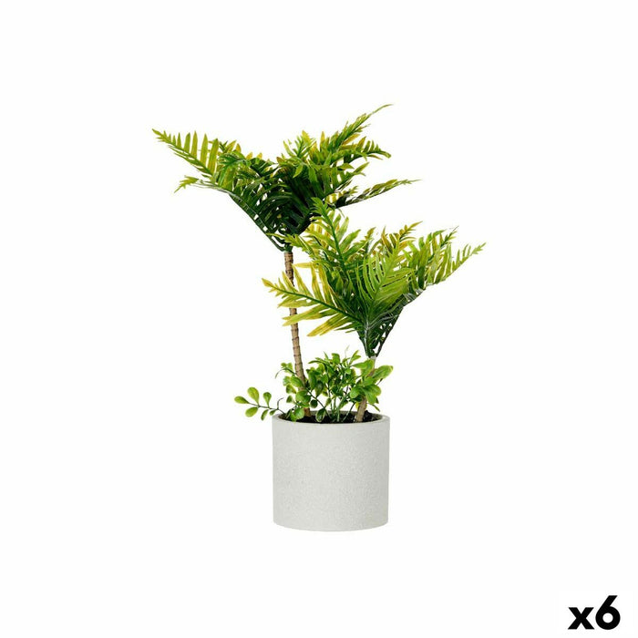 Plantă decorativă Palmier Plastic Цимент 12 x 45 x 12 cm (6 Unități)