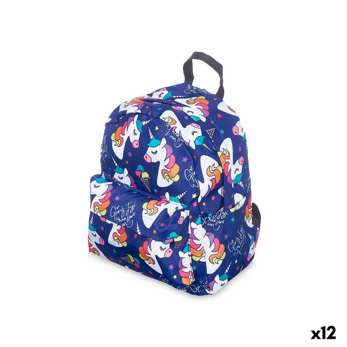 Ghiozdan Unicorn Multicolor 28 x 12 x 22 cm (12 Unități)