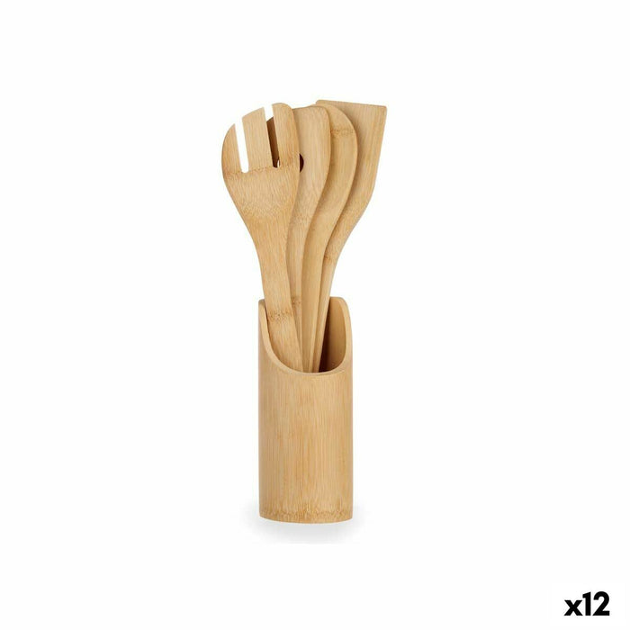Set ustensile de bucătărie Bambus (12 Unități)