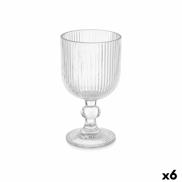 Pahar de vin Dungi Transparent Sticlă 260 ml (6 Unități)