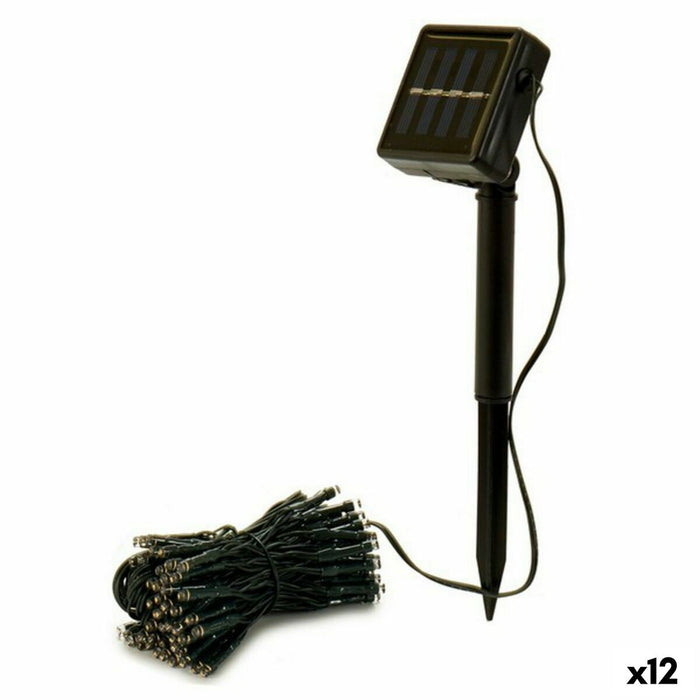 Ghirlandă de lumini LED Negru 15 m Solar (12 Unități)