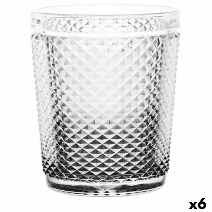 Pahar Diamant Transparent Antracit Sticlă 300 ml (6 Unități)