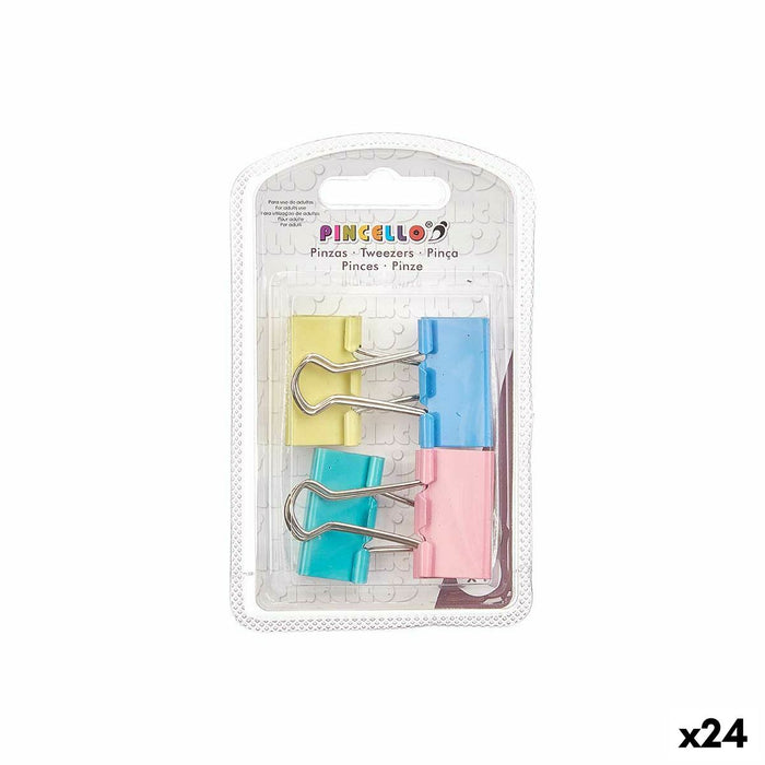 Cârlige Clips Mare Multicolor Metal (24 Unități)