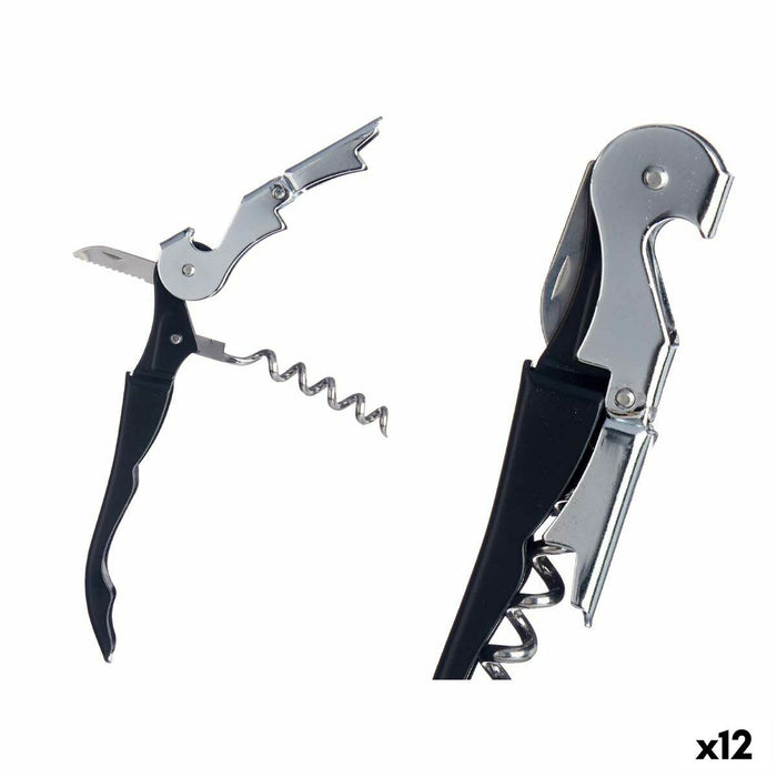 Tirbușon Oțel inoxidabil Plastic 5 x 1,3 x 2,2 cm (12 Unități)