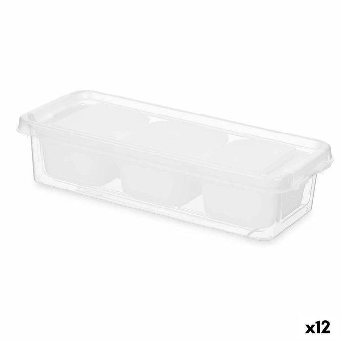 Organizator Alb Plastic 28,2 x 6 x 11,7 cm (12 Unități)