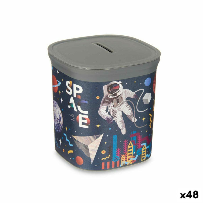 Pușculiță Multicolor Astronaut / Astronaută Plastic 9 x 10,2 x 9 cm (48 Unități)