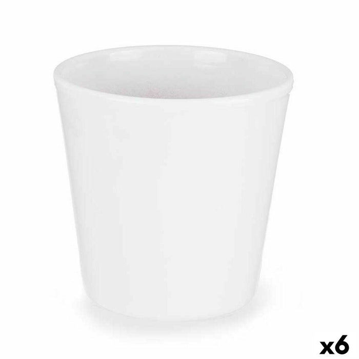 Ghiveci Ø 14 cm Alb (6 Unități)