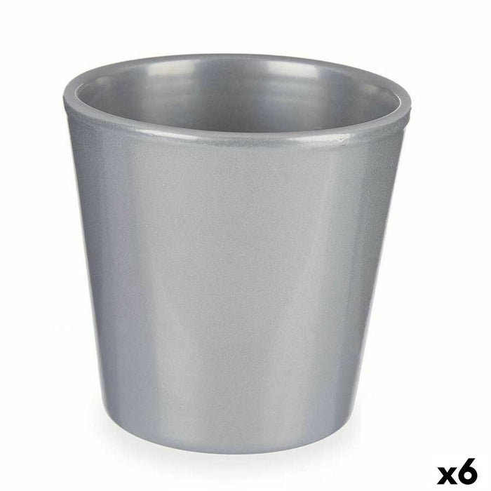 Ghiveci Ø 14 cm Argintiu (6 Unități)