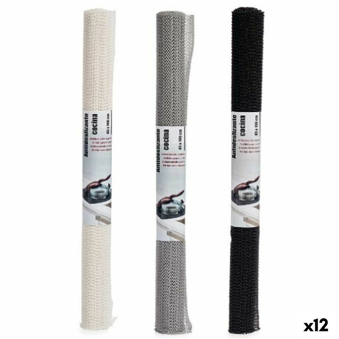 Antiderapant/ă Alb Negru Gri Gumă 45 x 0,1 x 100 cm (12 Unități)