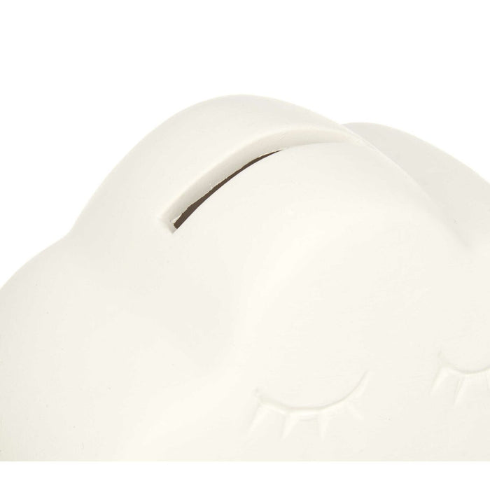 Piggy Bank pentru vopsit Alb 12,3 x 9,4 x 9 cm Nori (12 Unități)