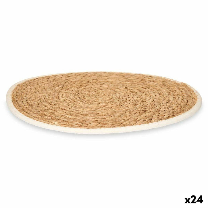 Suport Protecție pentru Masă Alb Bumbac Alge marine (24 Unități)