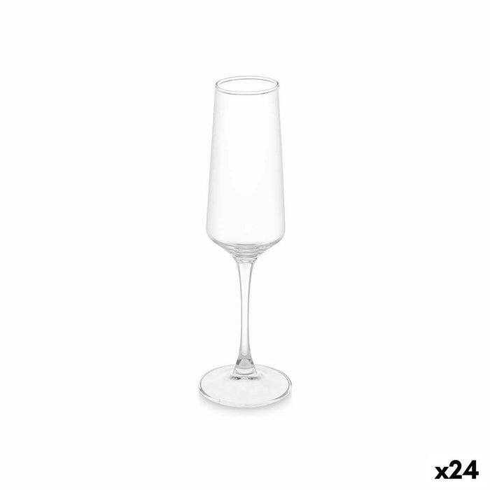 Pahar de șampanie Transparent Sticlă 250 ml (24 Unități)