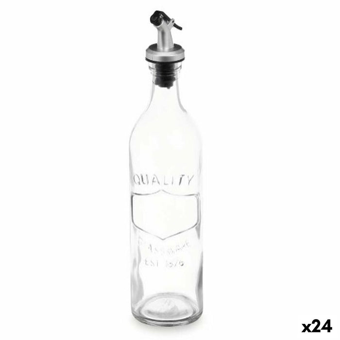 Dispenser pentru Ulei Cu descărcare Transparent Sticlă 500 ml (24 Unități)
