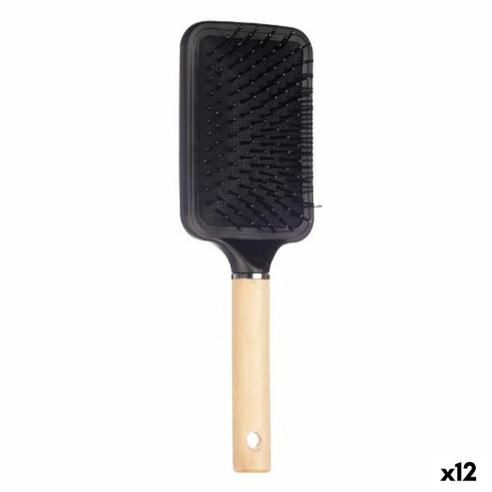 Perie Maro Negru Lemn Silicon Plastic (12 Unități)