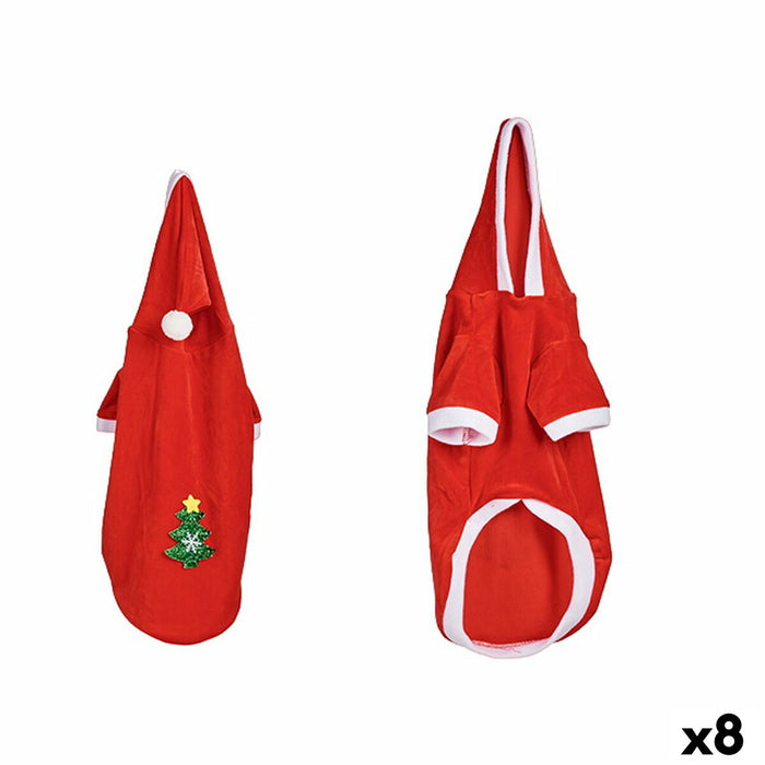 Costum de câine Moș Crăciun Roșu (8 Unități)