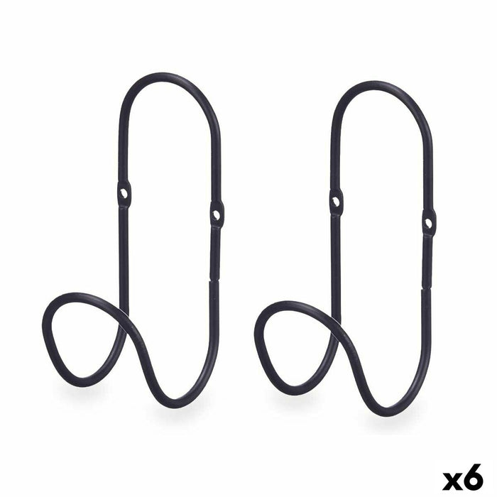 Umerașe Negru Metal Set 2 Piese (6 Unități)