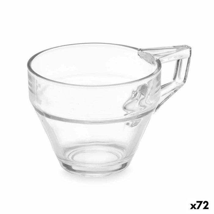 Hrnek Transparent Sticlă (72 Unități) Cafea 200 ml