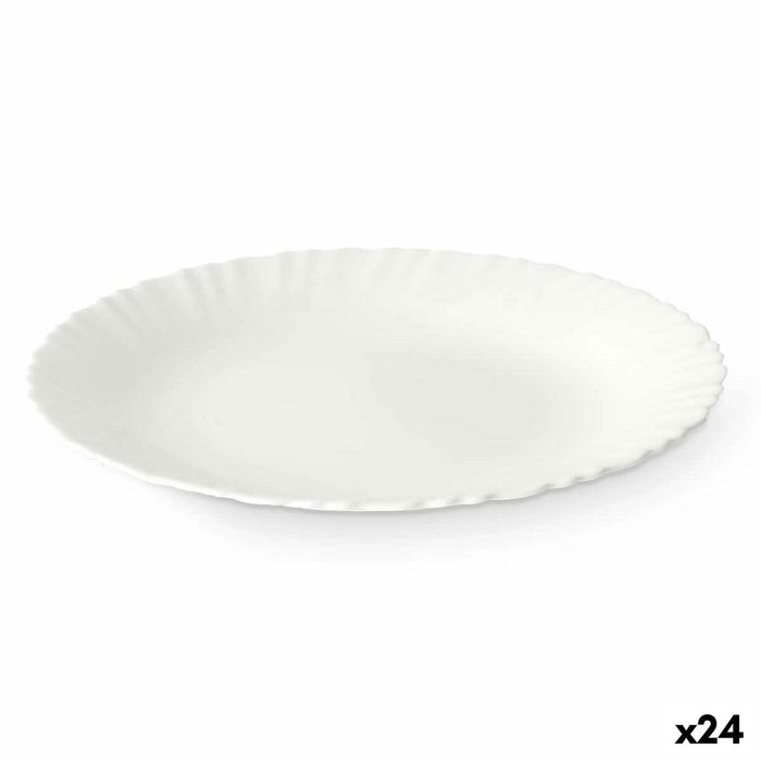 Platou Plat Alb 24 x 2 x 24 cm (24 Unități)