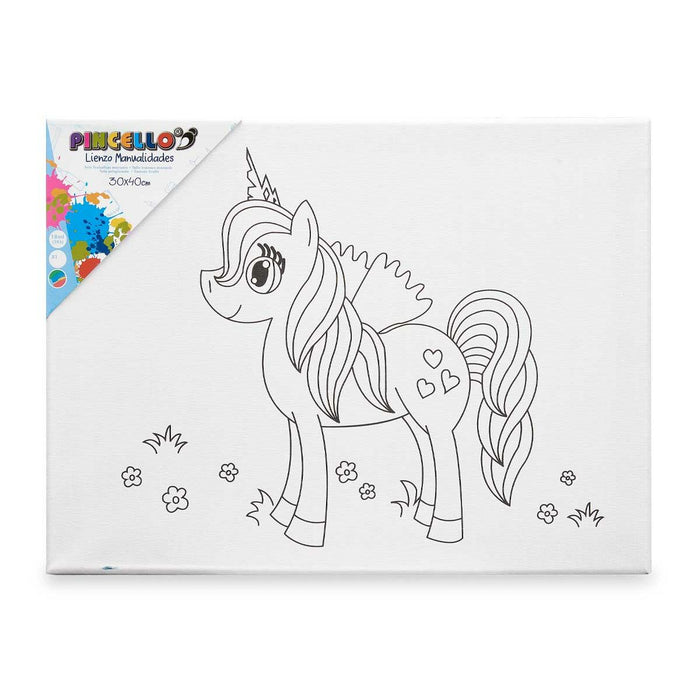 Pânză Alb Pânză 30 x 40 x 1,5 cm Pentru pictură animale (16 Unități)